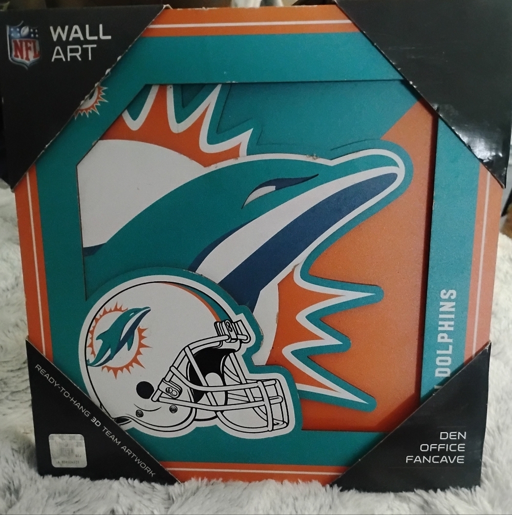 Miami Dolphins 3D Wall Art